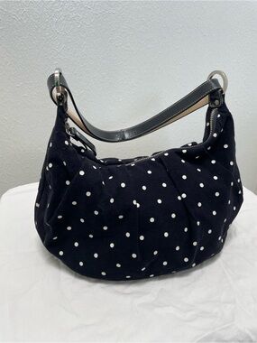 Kate Spade Polka Dot Velvet Hobo Shoulder Bag